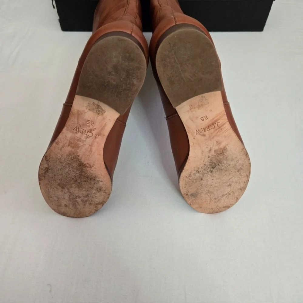 J. Crew Brown Leather Winter Boots - Picture 7 of 16